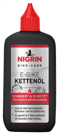 Een nigrin bike-care e-bike kettenöl 100 ml koop je bij NiceSupplies.nl