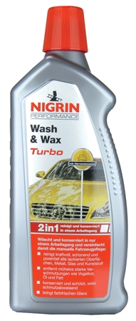 Een nigrin performance wash en wax turbo auto-shampoo 1 l koop je bij NiceSupplies.nl