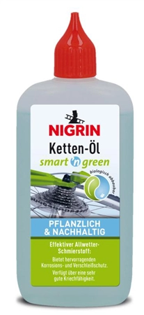 Een nigrin smart'n green fiets-kettenöl 100 ml koop je bij NiceSupplies.nl