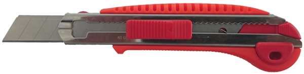 Een nt cutter l-700rp kunststof-behuizing 18 mm klinge rood koop je bij NiceSupplies.nl