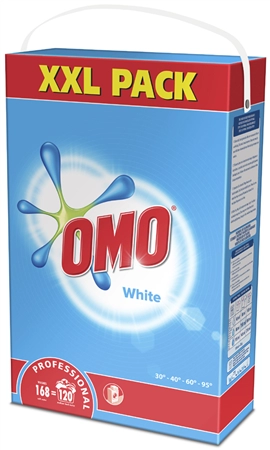 Een omo professional waspoeder white 120 wl 8-4 kg koop je bij NiceSupplies.nl