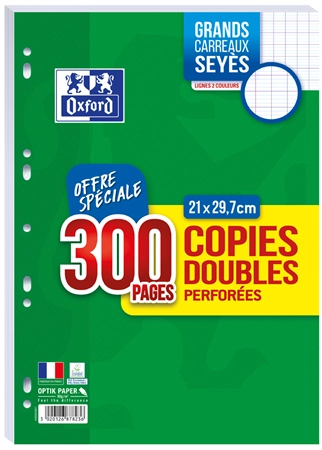 Een oxford copies doubles perforatie a4 seyes offre speciaal koop je bij NiceSupplies.nl