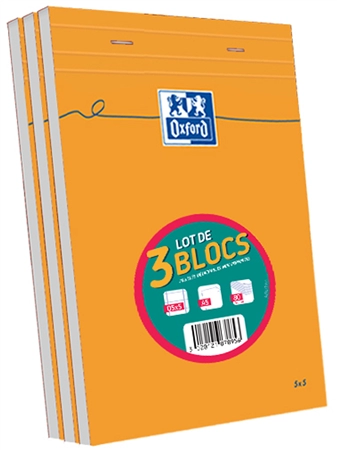 Een oxford notitieblok din a5 ruit 80 blad 2 en gratis 1 koop je bij NiceSupplies.nl