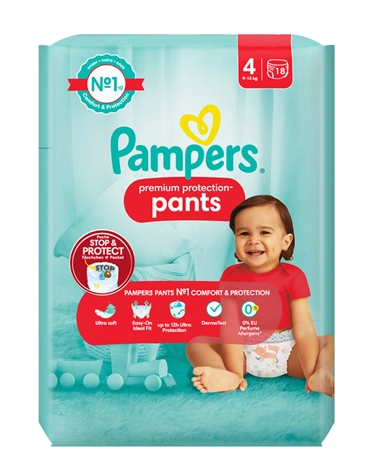 Een pampers windeln premium protection pants maat 4 big pak koop je bij NiceSupplies.nl