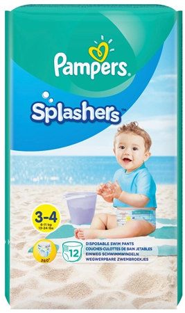 Een pampers zwemluiers splashers formaat 3 4 draagpak koop je bij NiceSupplies.nl