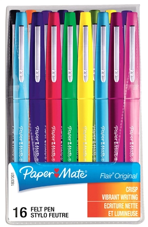 Een papermate fijnschrijver flair original 16 stuks etui koop je bij NiceSupplies.nl