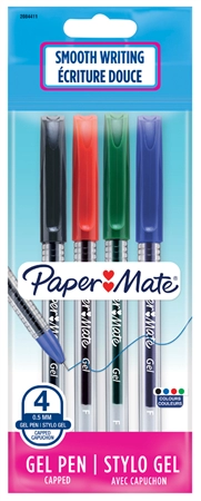 Een papermate gelpen jiffy assorti 4 stuks polybag koop je bij NiceSupplies.nl