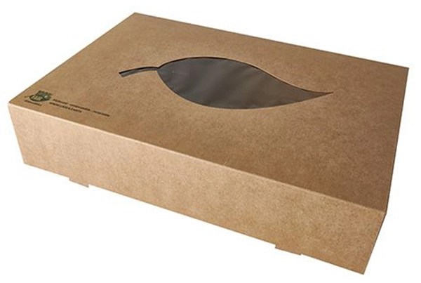 Een papstar cateringbox pure 557x376x80 mm bruin koop je bij NiceSupplies.nl