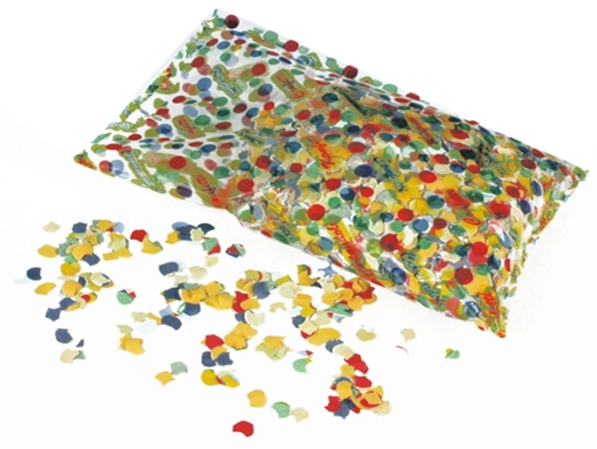 Een papstar confettie van gekleurdem papier inhoud 100gr koop je bij NiceSupplies.nl