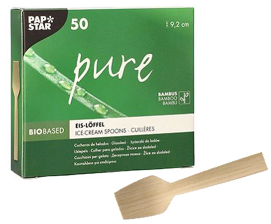 Een papstar eislepel 'pure' lengte: 92 mm 50 stuks koop je bij NiceSupplies.nl