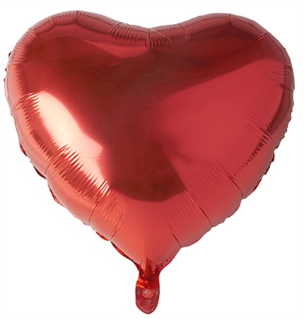 Een papstar folieballon heart diameter 450mm rood koop je bij NiceSupplies.nl