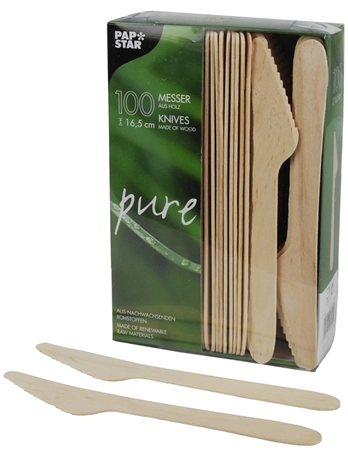 Een papstar houten mes pure-lengte 165 mm-500 stuks koop je bij NiceSupplies.nl