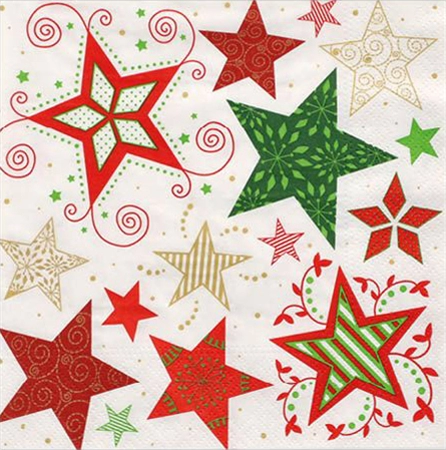 Een papstar kerst-tafelkleed 'heavenly stars' wit koop je bij NiceSupplies.nl