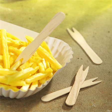 Een papstar pommes-frites-vork pure lengte 85mm koop je bij NiceSupplies.nl