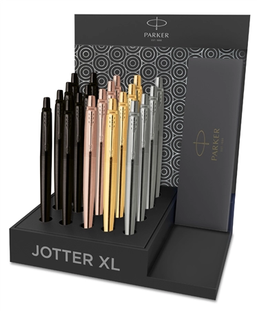 Een parker balpen met drukknop jotter xl monochrome display koop je bij NiceSupplies.nl