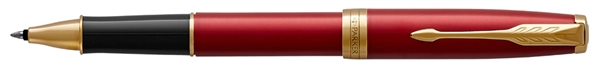 Een parker rollerpen sonnet red lacquer g.c. koop je bij NiceSupplies.nl