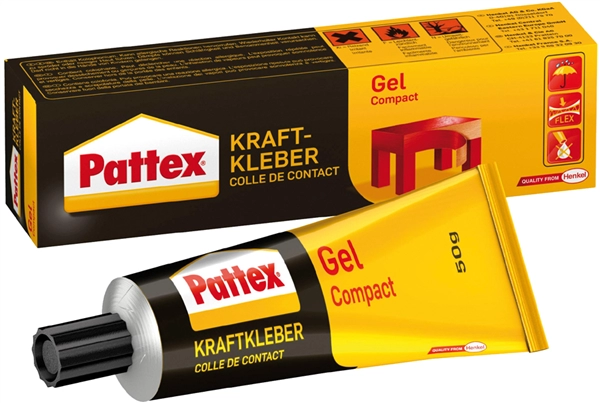 Een pattex compact gel krachtlijm bevat oplosmiddel 125gr tube koop je bij NiceSupplies.nl