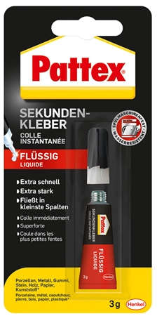 Een pattex secondelijm classic vloeibaar 3gr tube koop je bij NiceSupplies.nl