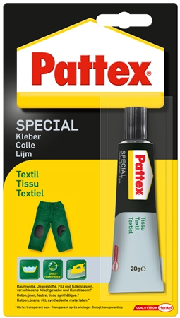 Een pattex speciaallijm tekstil 20 g tube koop je bij NiceSupplies.nl