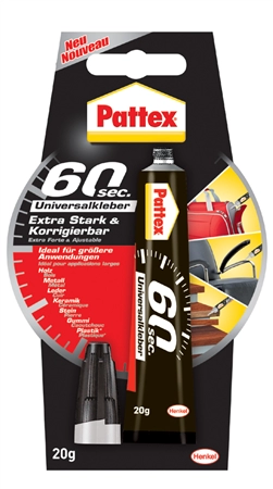 Een pattex universeel lijm 60 sec 20gr tube koop je bij NiceSupplies.nl