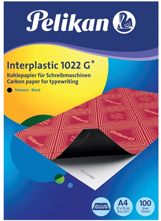 Een pelikan carbonpapier interplastic 1022gr 10 blad koop je bij NiceSupplies.nl