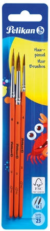 Een pelikan haarpenseel-set sorte 23 12-delig assorti koop je bij NiceSupplies.nl