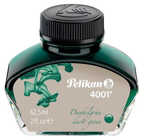 Een pelikan inkt 4001 in glas blauw-zwart inhoud: 62,5 ml koop je bij NiceSupplies.nl