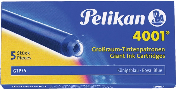 Een pelikan inkt patronen 4001 gtp-5 donkergroen koop je bij NiceSupplies.nl