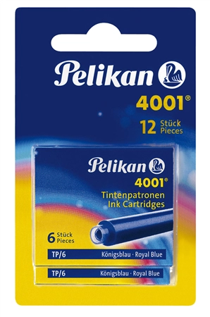 Een pelikan inktpatronen 4001 tp-6 koningsblauw koop je bij NiceSupplies.nl