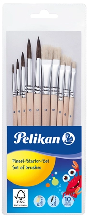 Een pelikan penseel startset 10-delig koop je bij NiceSupplies.nl