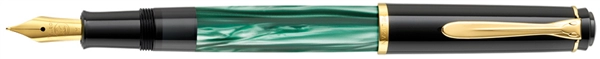 Een pelikan rollerpen m 200 groen gemarmerd schrijfbreedte b koop je bij NiceSupplies.nl