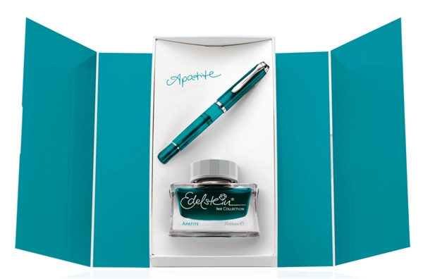 Een pelikan vulpen m 205 apatite geschenkset b koop je bij NiceSupplies.nl