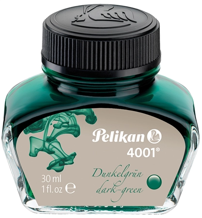 Een pelikan vulpeninkt 4001 in fles in glas turquoise inhoud 30 ml koop je bij NiceSupplies.nl