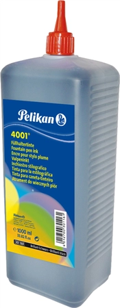 Een pelikan vulpeninkt 4001 in fles in kunststof fles brillant-zwart koop je bij NiceSupplies.nl