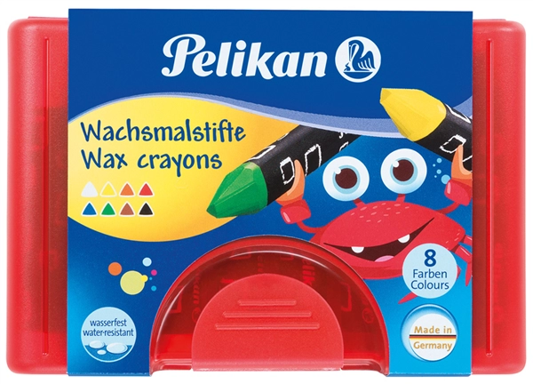 Een pelikan waskrijt dik 665-8 d driehoekig watervast koop je bij NiceSupplies.nl