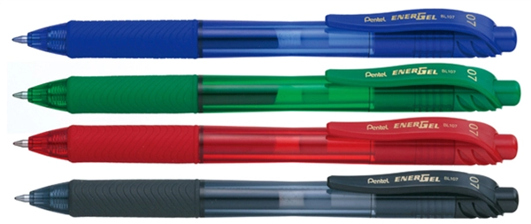 Een pentel liquid gel-fijnschrijver energel-x bl107 oranje koop je bij NiceSupplies.nl