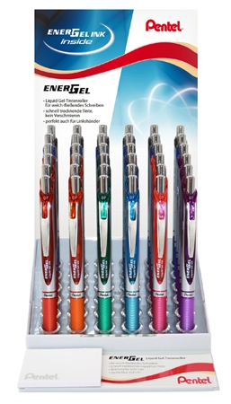 Een pentel liquid gel-rollerpen energel bl77 in 36 stuks display koop je bij NiceSupplies.nl