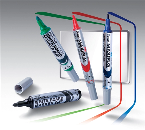 Een pentel whiteboard-marker maxiflo mwl5m geel koop je bij NiceSupplies.nl