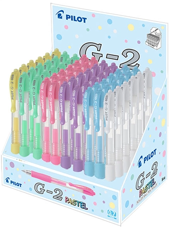 Een pilot gelpen g2 07 pastel 60 stuks display koop je bij NiceSupplies.nl