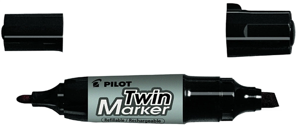 Een pilot permanent-marker twin marker jumbo zwart koop je bij NiceSupplies.nl