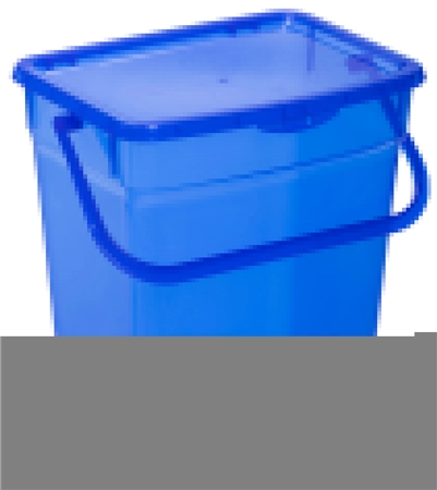 Een plast team wasmiddelbox 6 liter blauw-transparant koop je bij NiceSupplies.nl