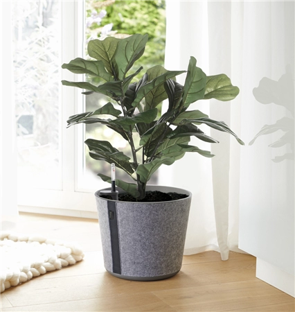 Een poétic plantenbak casa sleeve rond 260 mm slate/grijs koop je bij NiceSupplies.nl