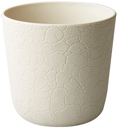 Een poétic plantenbak gaia crackled diameter: 140 mm khaki koop je bij NiceSupplies.nl