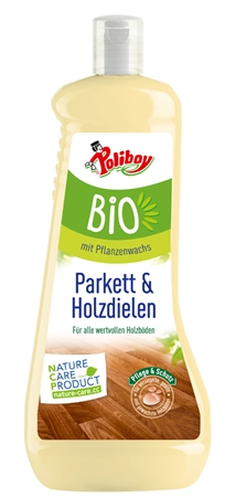 Een poliboy bio parket en houtdielen reiniger 1 liter koop je bij NiceSupplies.nl