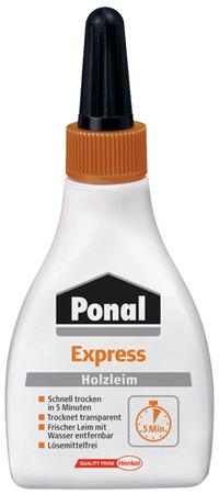 Een ponal express hout lijm oplosmiddelvrij 550gr fles koop je bij NiceSupplies.nl