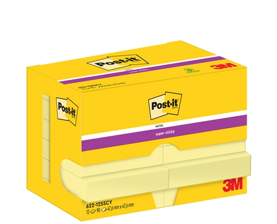 Een post-it super sticky notes zelfklevende notitie 127x76 mm koop je bij NiceSupplies.nl