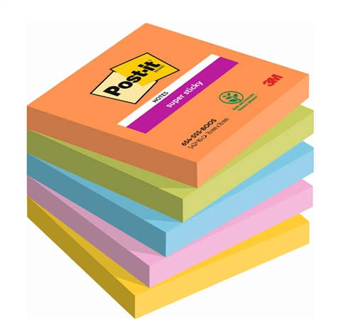 Een post-it zelfklevend notitieblok super sticky notes 127x76 mm boost koop je bij NiceSupplies.nl