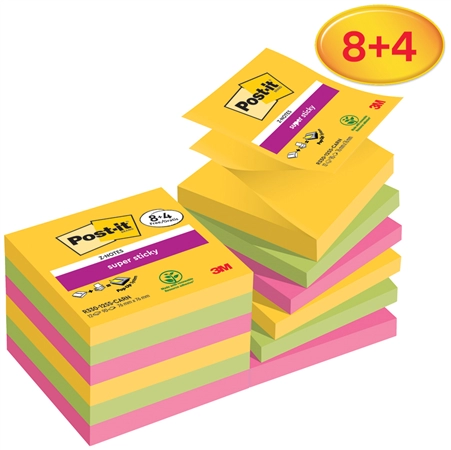 Een post-it zelfklevend notitieblok super sticky z-notes 76x76 mm 4+2 koop je bij NiceSupplies.nl