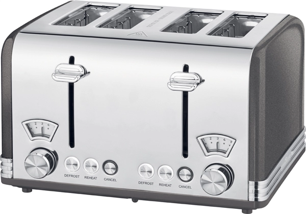 Een profi cook 4-ruiten-toaster pc-ta 1194 antraciet koop je bij NiceSupplies.nl