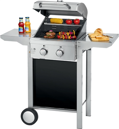 Een profi cook gasgrill pc-gg 1255 zilver/zwart koop je bij NiceSupplies.nl